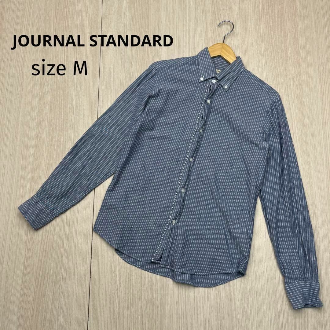 ● JOURNAL STANDARD メンズ　ストライプ　シャツ　Mサイズ | フリマアプリ ラクマ