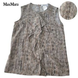 マックスマーラ(Max Mara)の【COCO様2点専用】Max Mara マックスマーラ 前フリル 4(シャツ/ブラウス(半袖/袖なし))