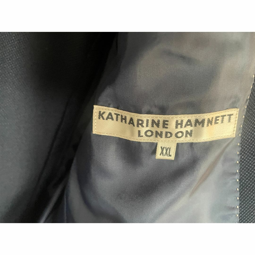 KATHARINE HAMNETT - ネイビー ジャケット XXL (XL) KATHARINE HAMNETT