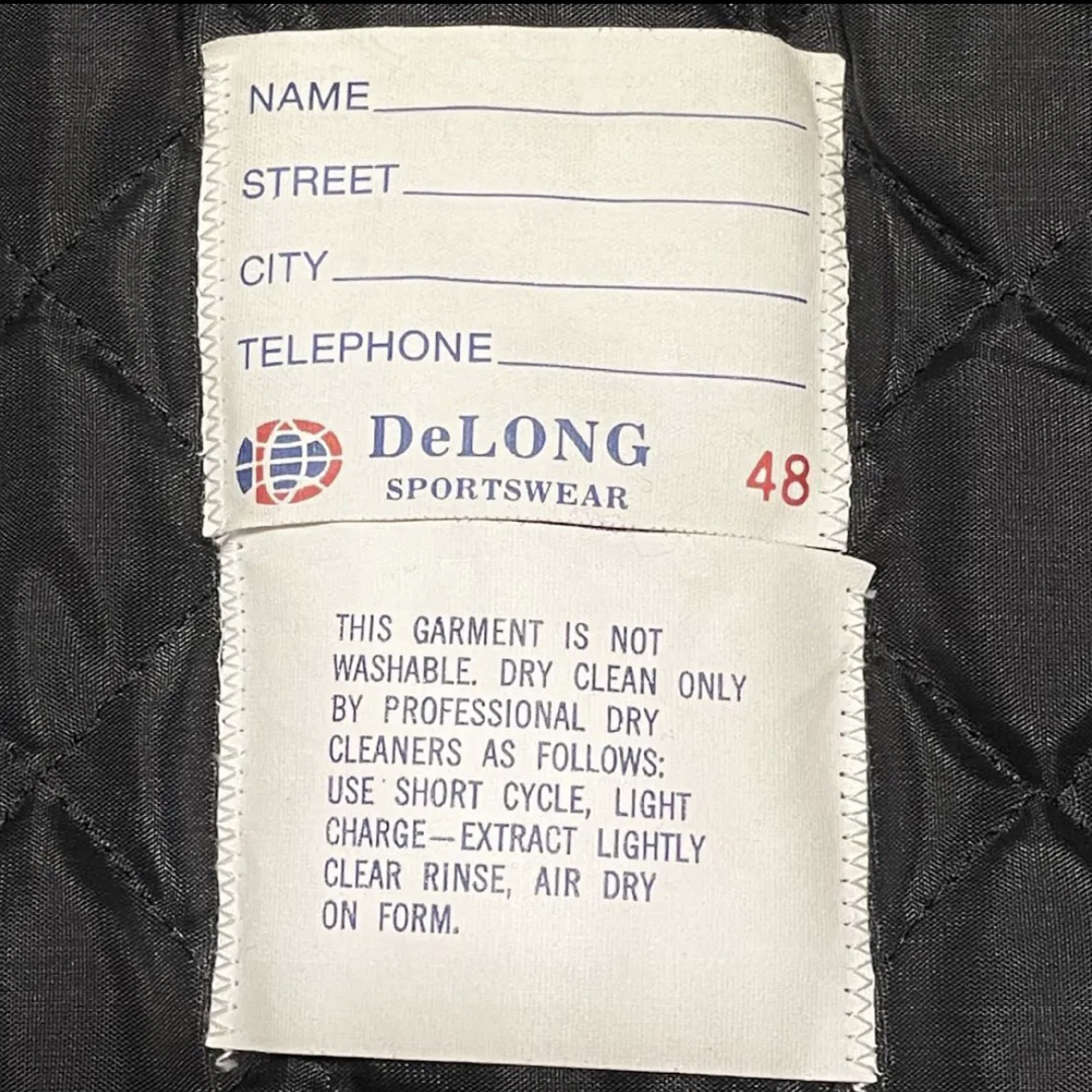 70s DeLong Varsity Jacket 米国製スタジャン 新品未使用