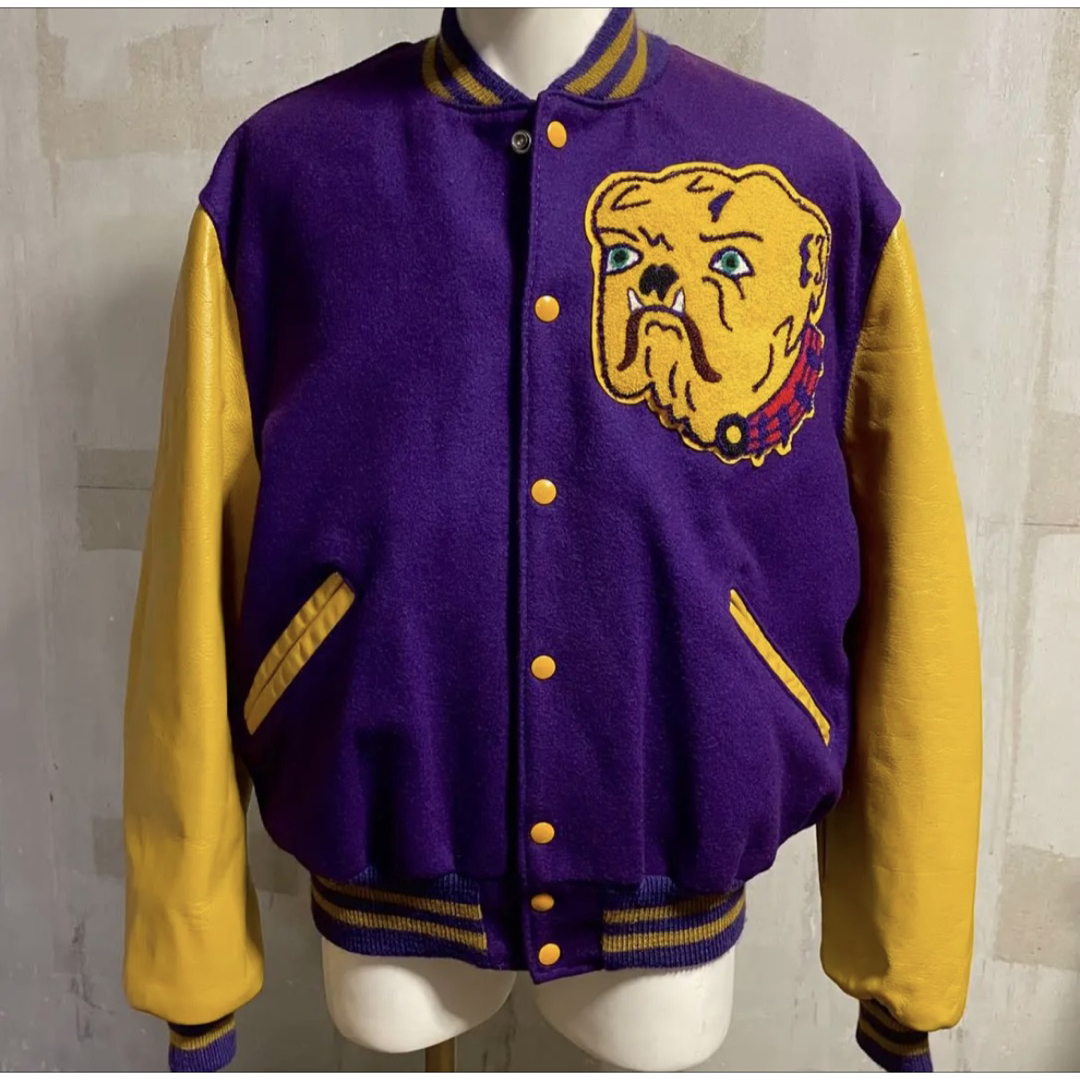 70s DeLong Varsity Jacket 米国製スタジャン 新品未使用