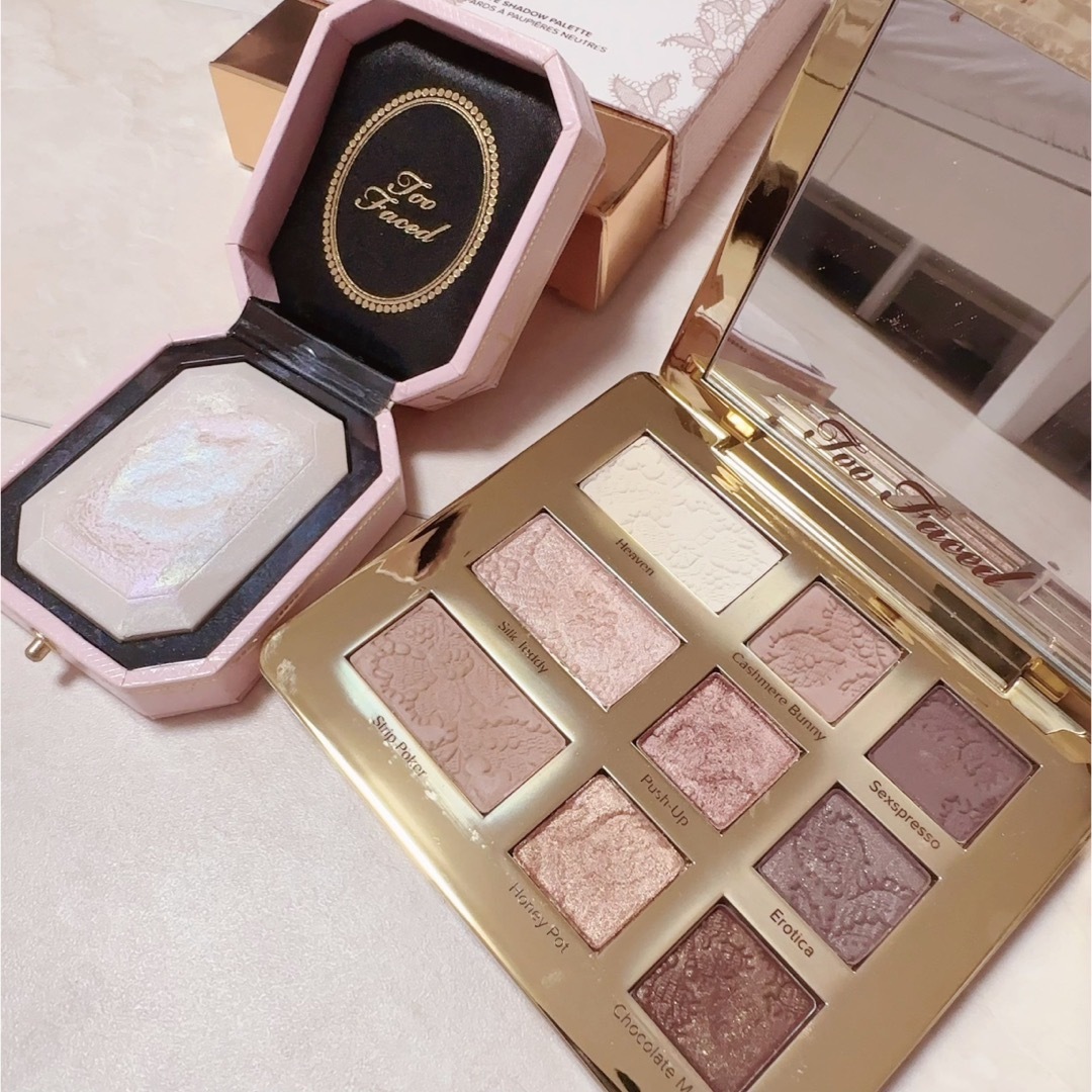 Too Faced(トゥフェイス)のトゥーフェイスド　アイシャドウ　パレット　ハイライト　2点セット コスメ/美容のベースメイク/化粧品(アイシャドウ)の商品写真