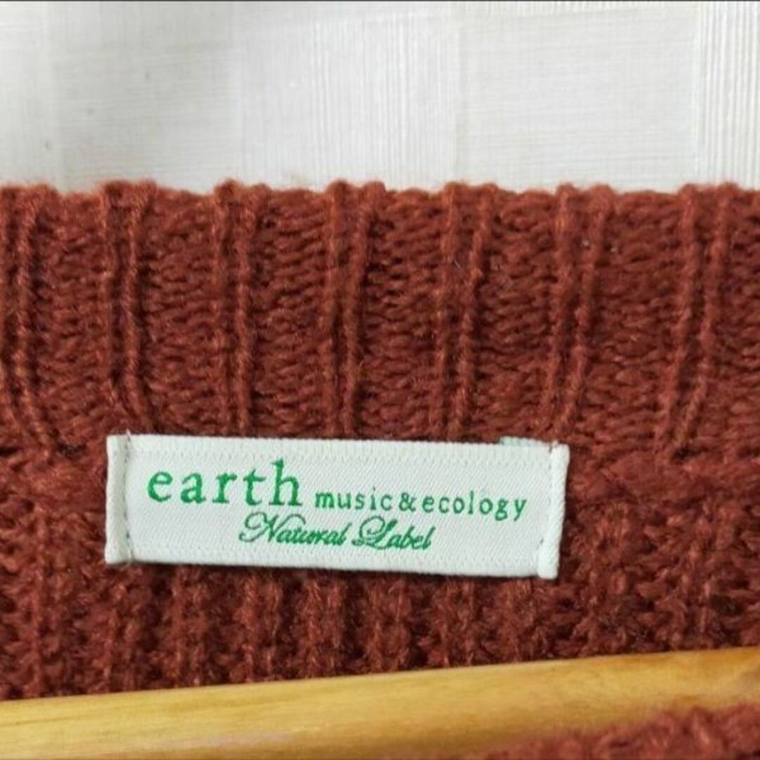 earth music & ecology(アースミュージックアンドエコロジー)のボトルネックニットワンピース アース earth music&ecology レディースのワンピース(ミニワンピース)の商品写真