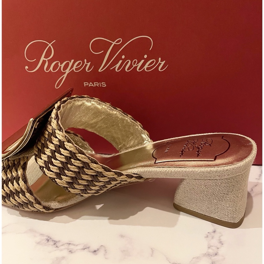 ROGER VIVIER - 新品 ロジェヴィヴィエ サンダル ミュール ヒール 35.5