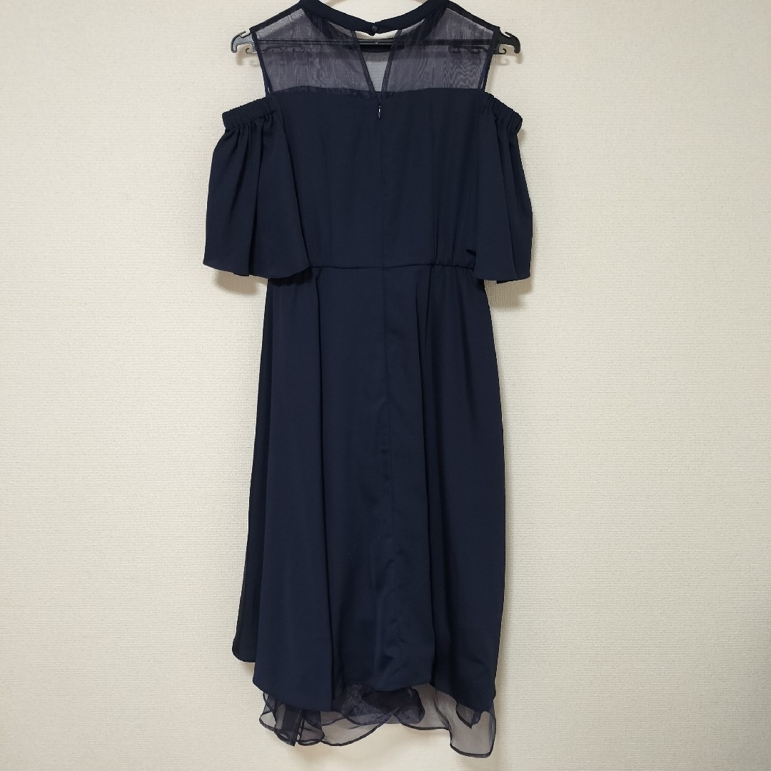 パーティードレス　ネイビー レディースのフォーマル/ドレス(ロングドレス)の商品写真