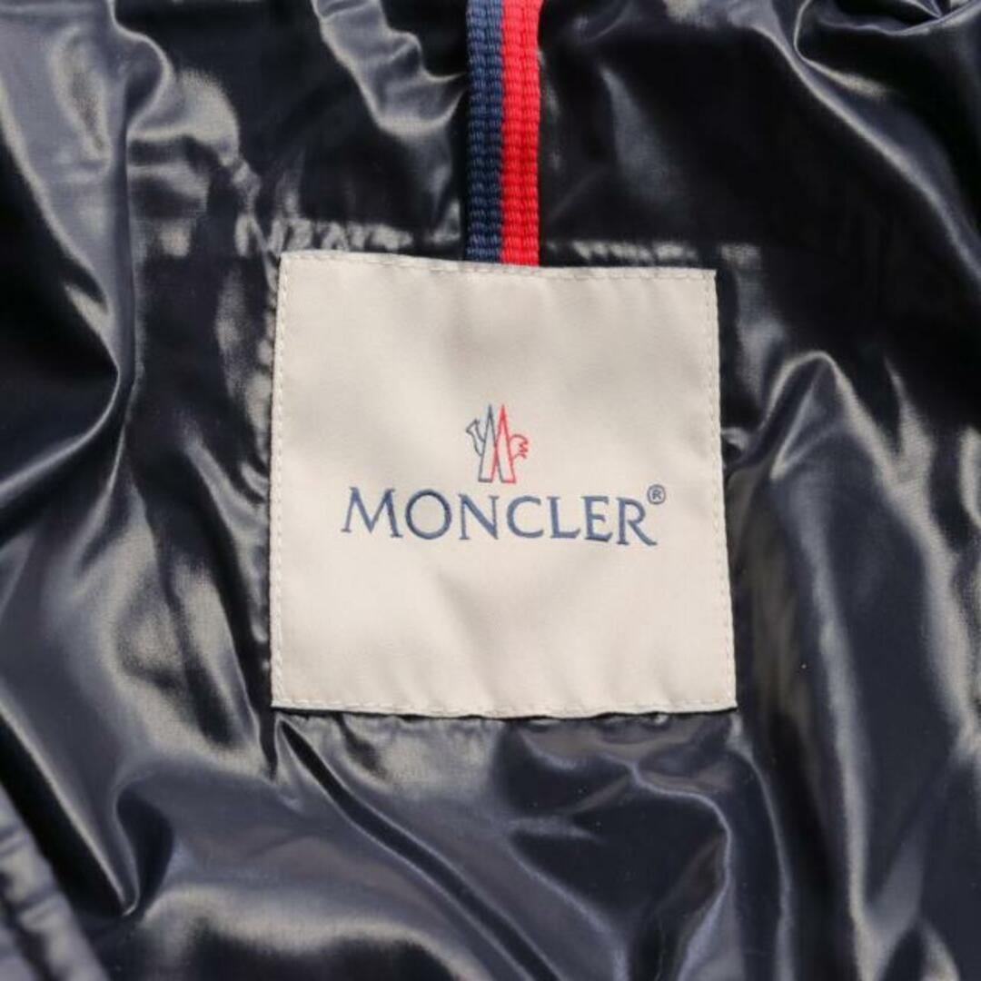 MONCLER(モンクレール)のALBERIC ダウンジャケット ネイビー マルチカラー キッズ フード付き キッズ/ベビー/マタニティのキッズ服女の子用(90cm~)(ジャケット/上着)の商品写真