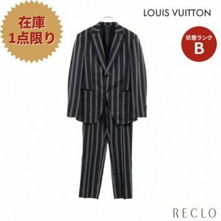 ルイヴィトン(LOUIS VUITTON)の スーツ ストライプ ウール ネイビー(セットアップ)