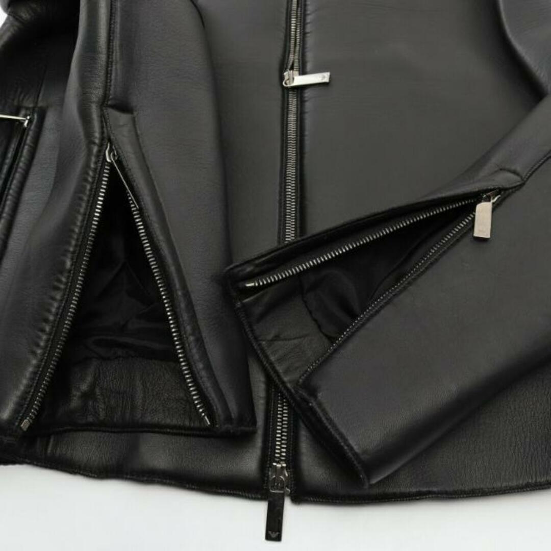 Emporio Armani(エンポリオアルマーニ)の レザージャケット ウール ブラック レディースのジャケット/アウター(その他)の商品写真