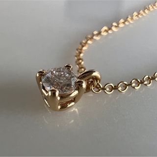 ティファニー(Tiffany & Co.)のTiffany ティファニー ソリティア ネックレス 750（YG）1.7g(ネックレス)