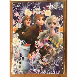 ディズニー(Disney)の新品　アナと雪の女王2 ぬり絵　色鉛筆付き　2冊セット(その他)