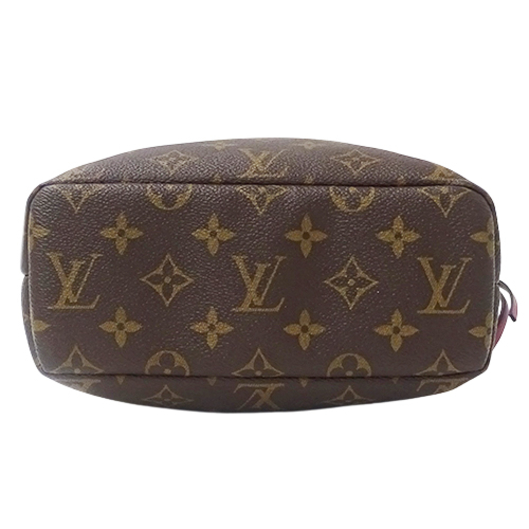 ルイ ヴィトン LOUIS VUITTON ポーチ モノグラム レディース ブランド 小物入れ 巾着 ミニバッグ ポッシュ ノエ フューシャ M43445 ブラウン おしゃれ 大人