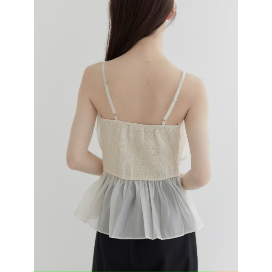 amel(エイメル)のamel tulle peplum bustier チュールペプラムビスチェ レディースのトップス(ベアトップ/チューブトップ)の商品写真