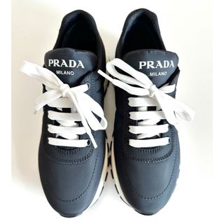 プラダ(PRADA)のPRADA ナイロン スニーカー 36.5 23.5cm ブラック(スニーカー)