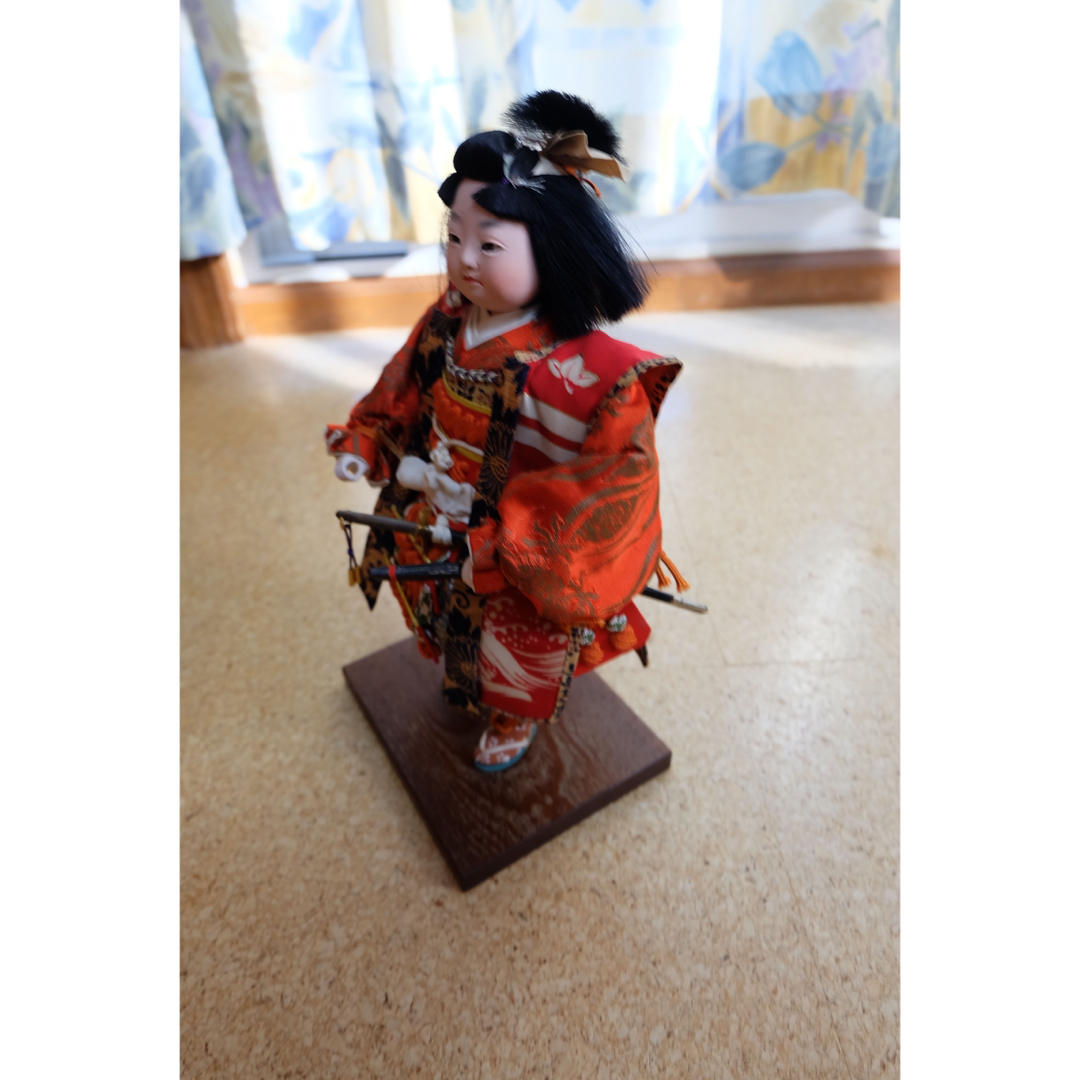 時代物 五月人形 京都人形師 桃太郎 江戸-明治 玉眼 日本人形 古美術