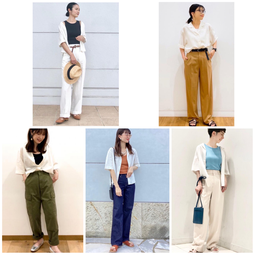 UNIQLO(ユニクロ)の未使用★ユニクロ★リネンブレンドオープンカラーシャツ★S★オフホワイト レディースのトップス(シャツ/ブラウス(半袖/袖なし))の商品写真