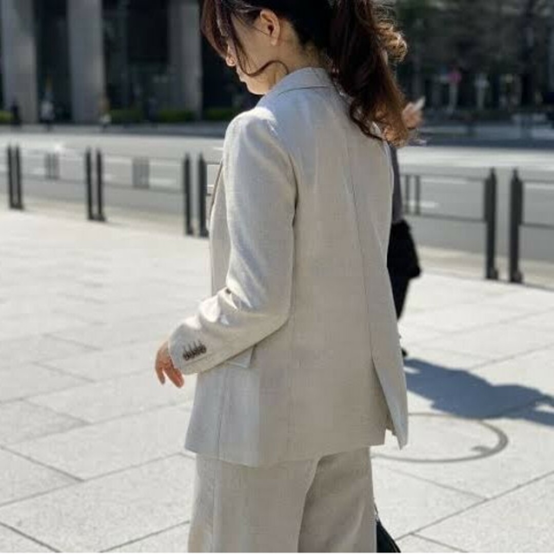 M-premier - 〘2020年発売〙M-PREMIER*リネンライクダブルジャケット