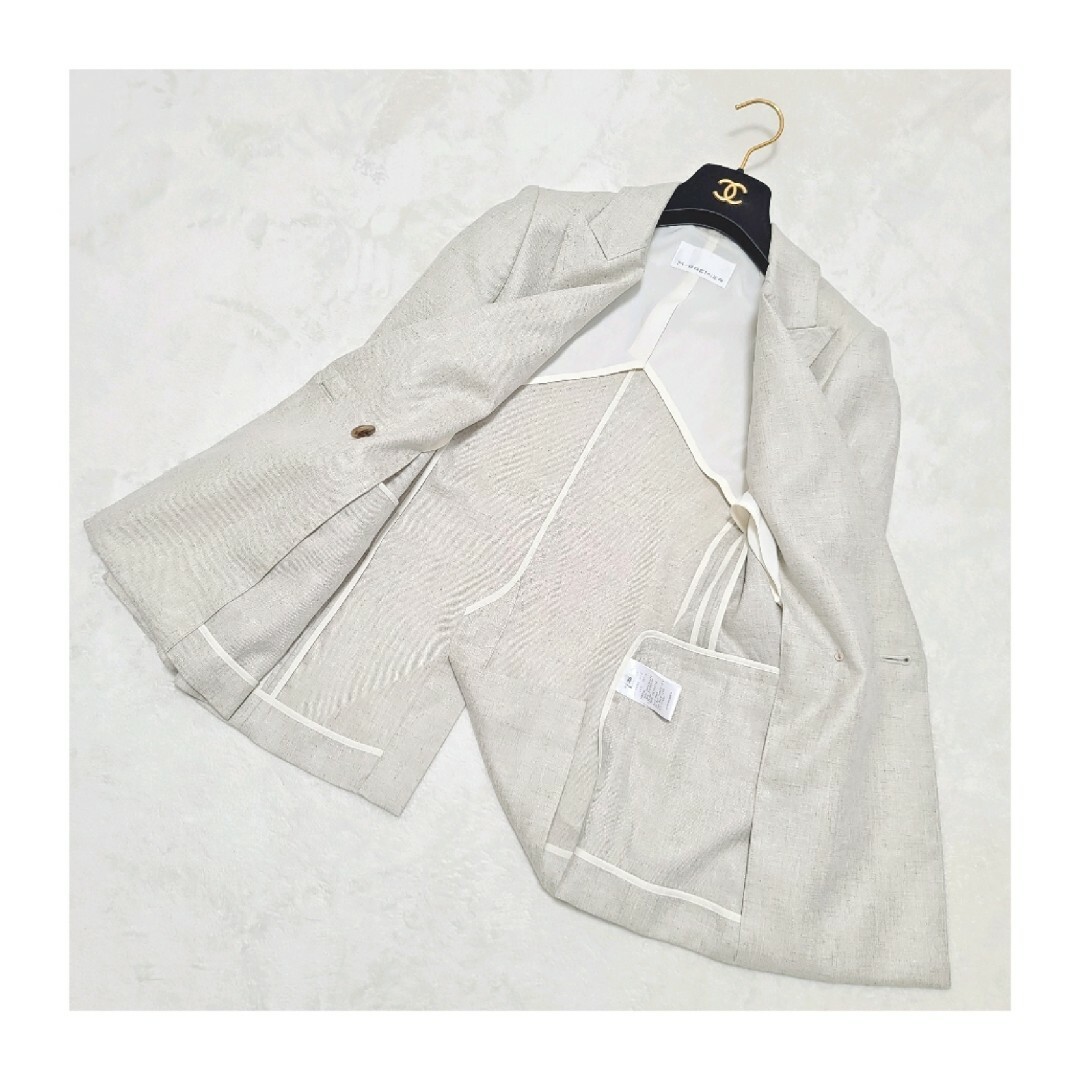 M-premier - 〘2020年発売〙M-PREMIER*リネンライクダブルジャケット