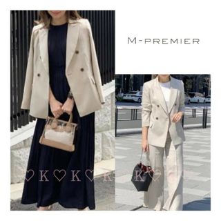 M-premier - 〘2020年発売〙M-PREMIER*リネンライクダブルジャケット