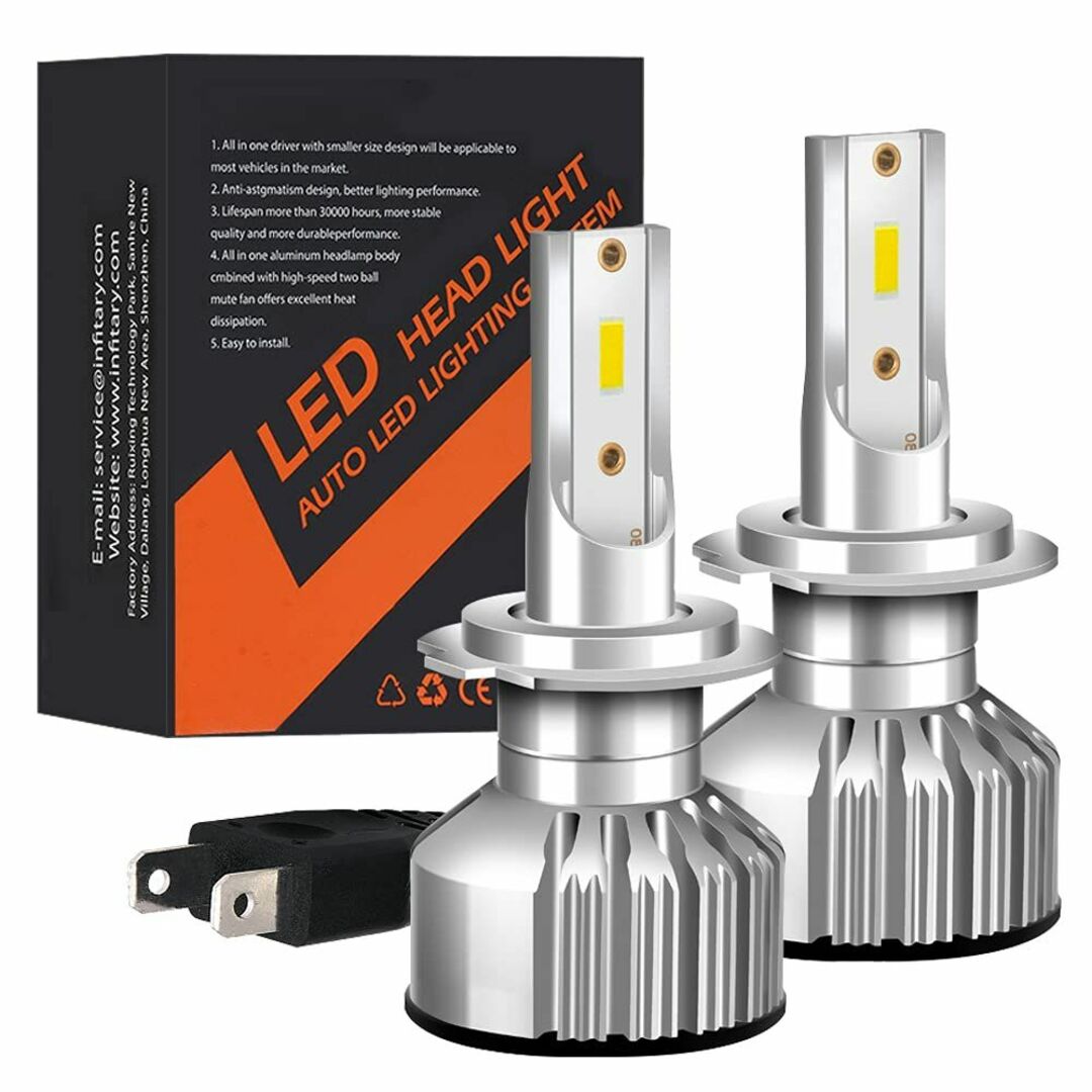 新着商品】NAKOBO H7 車用LED ヘッドライト LEDバルブ車検対応 の通販