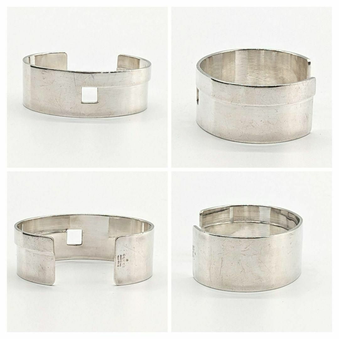GUCCI グッチ ワイドバングル 925 シルバー 68g SILVER-