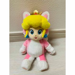 ニンテンドウ(任天堂)のネコピーチ　ピーチ姫　ぬいぐるみ　任天堂ワールド(キャラクターグッズ)