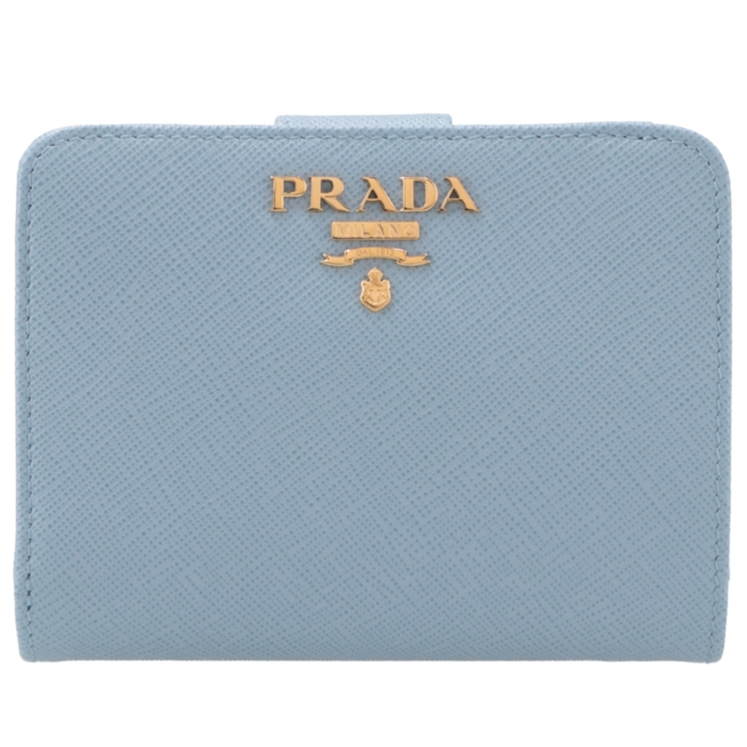 プラダ PRADA 財布 二つ折り レディース サフィアーノ バイカラー コンパクト財布 1ML018 ZLP 2T0