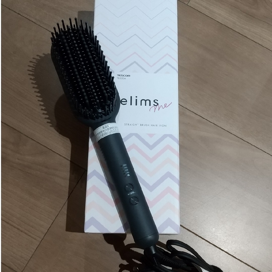 TESCOM(テスコム)のTESCOM elims meストレートブラシ ヘアアイロン スマホ/家電/カメラの美容/健康(ヘアアイロン)の商品写真