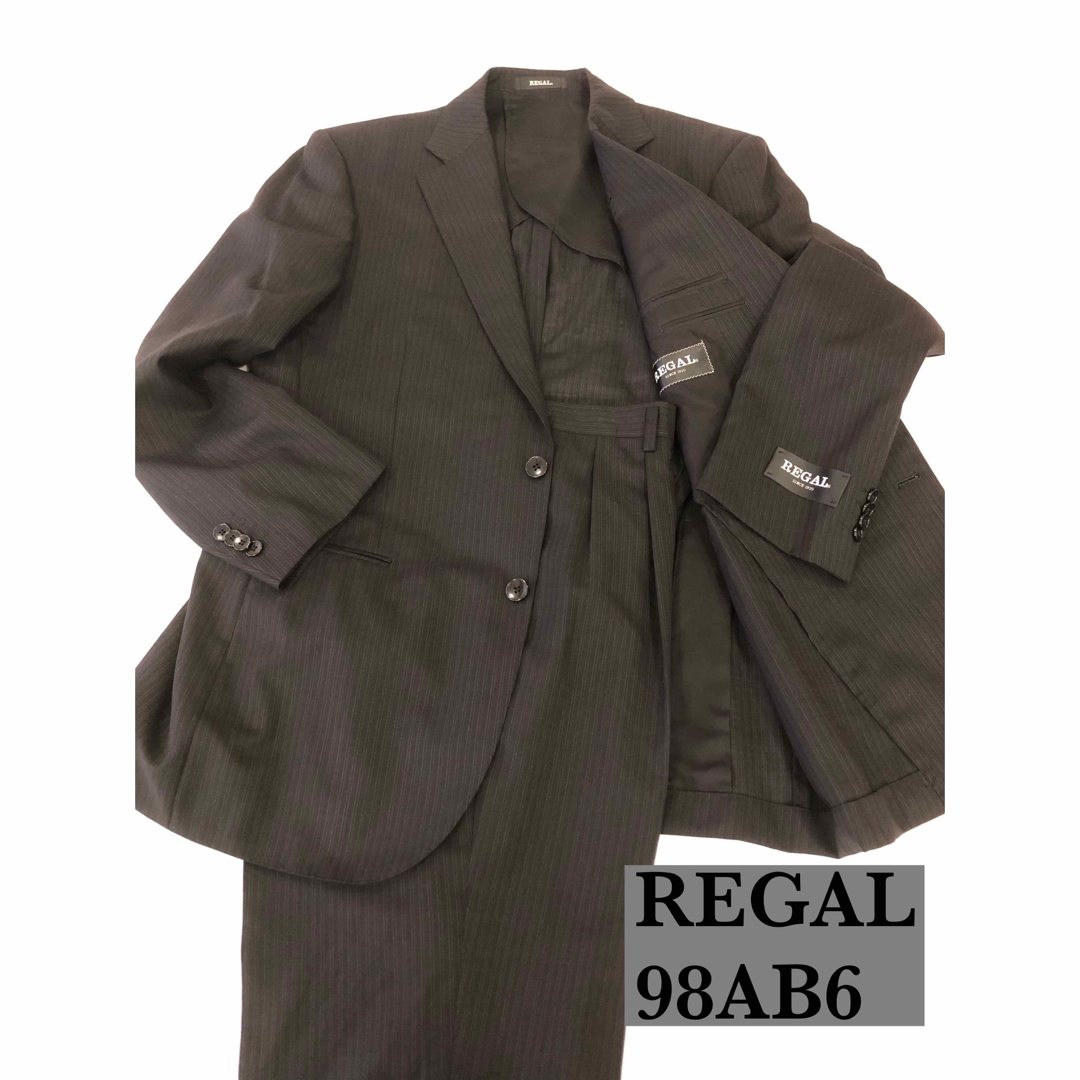 タグ付き　REGAL リーガル　スーツ　セットアップ　ストレッチ　形状記憶　黒