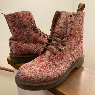 レア!! Dr.Martens ドクターマーチン ブーツ 花柄 UK5 - ブーツ