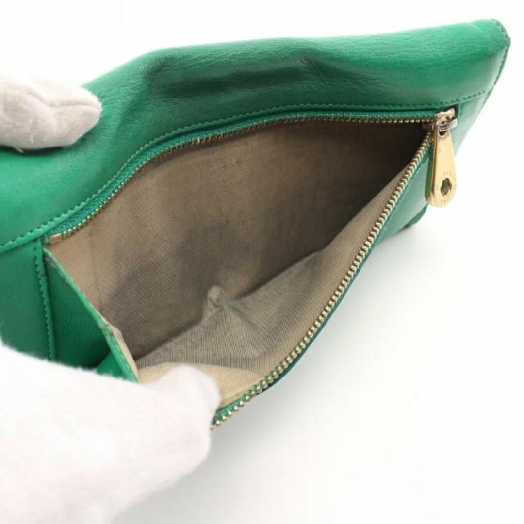 Mulberry(マルベリー)の 二つ折り長財布 レザー グリーン レディースのファッション小物(財布)の商品写真