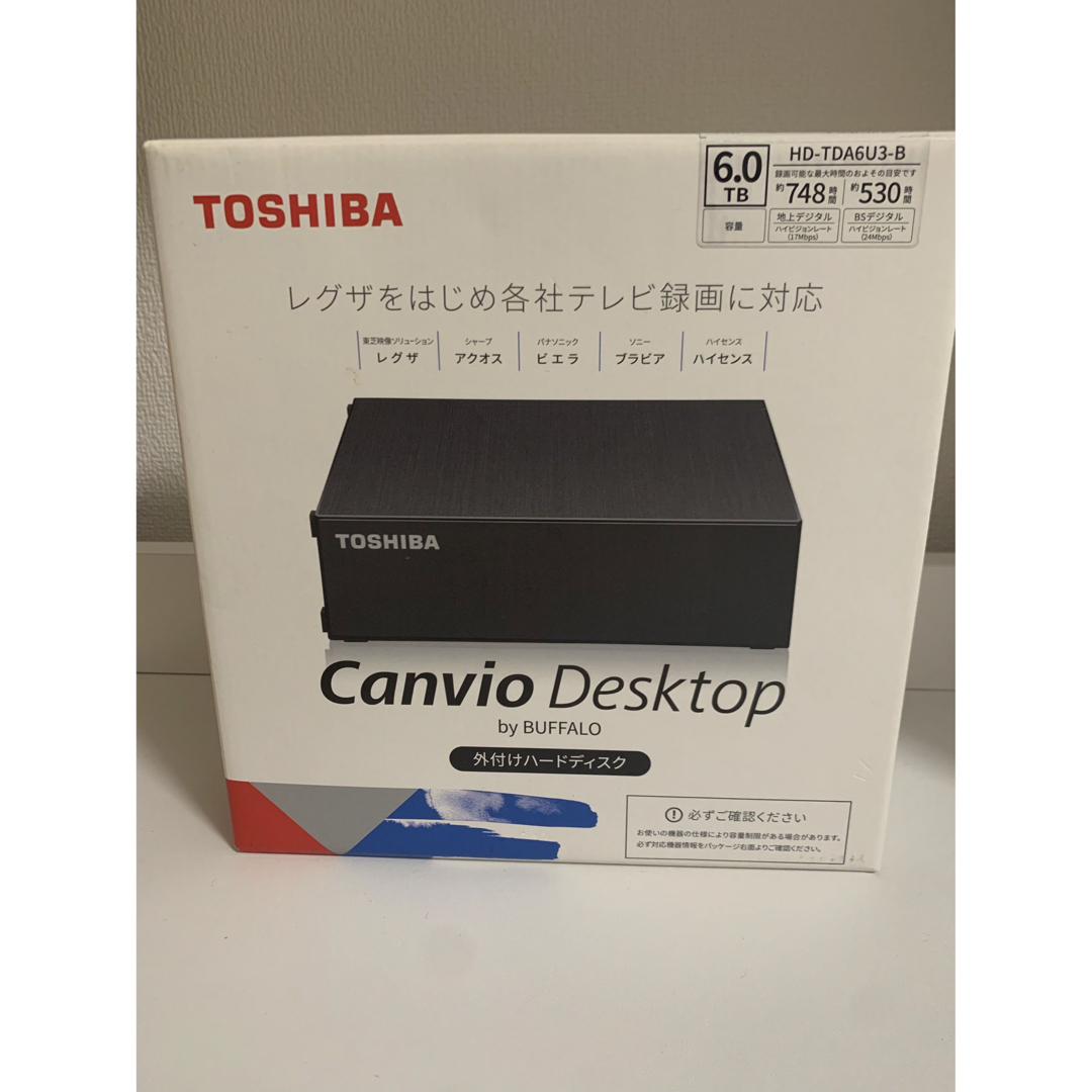 Canvio HD-TDA6U3-B 外付けHDD  6TB ブラック