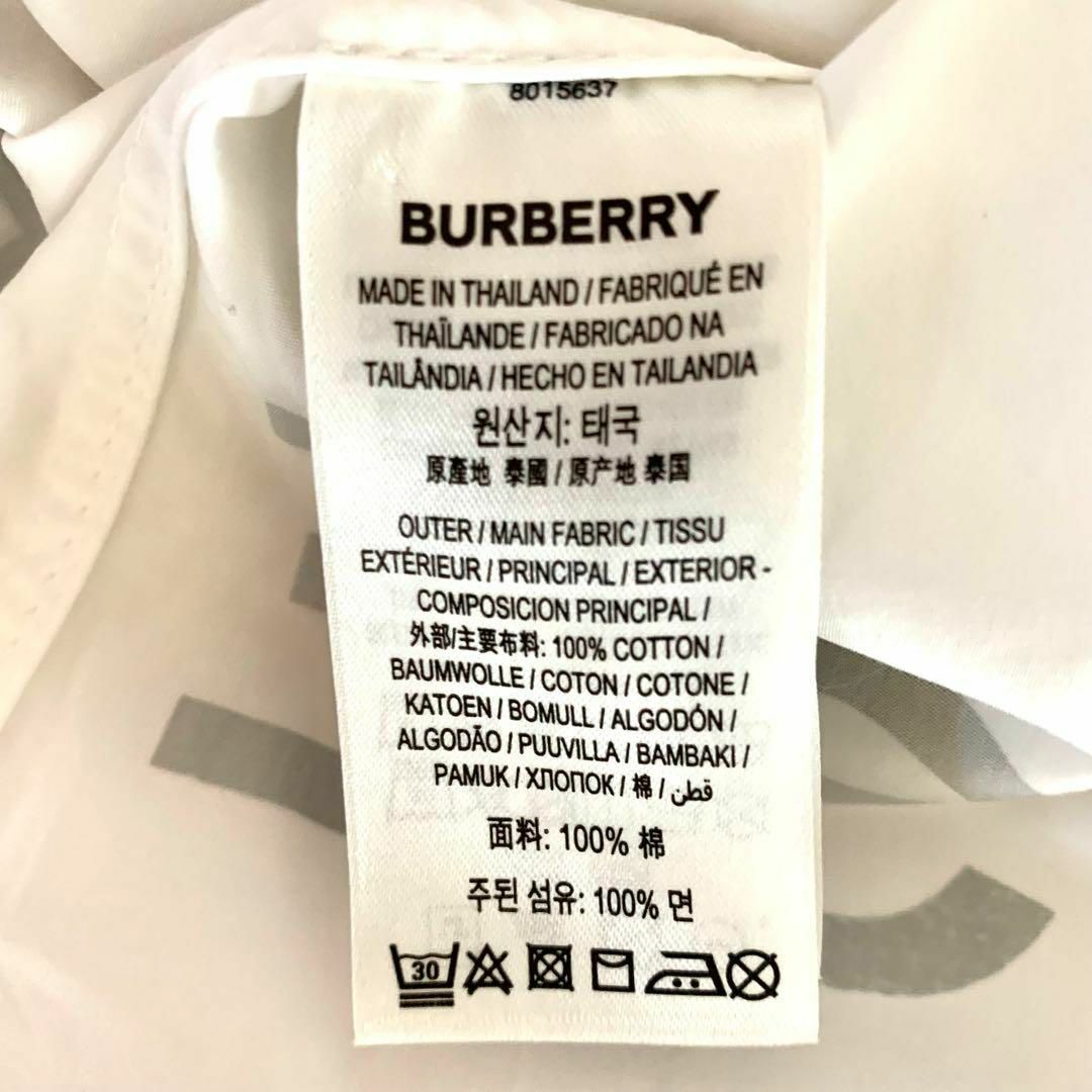 BURBERRY(バーバリー)の美品✨現行タグ バーバリー ロンドン ホースフェリー シャツ 長袖 ロゴ レディースのトップス(シャツ/ブラウス(長袖/七分))の商品写真