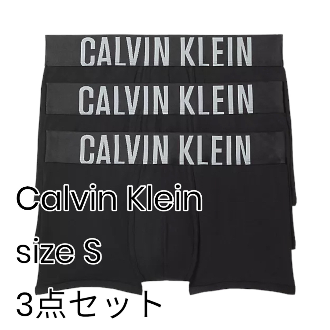 Calvin Klein(カルバンクライン)の新品　カルバンクライン　ボクサーパンツ　ローライズ　ロゴ ブラック S メンズのアンダーウェア(ボクサーパンツ)の商品写真