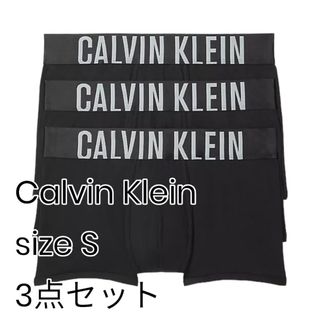 カルバンクライン(Calvin Klein)の新品　カルバンクライン　ボクサーパンツ　ローライズ　ロゴ ブラック S(ボクサーパンツ)