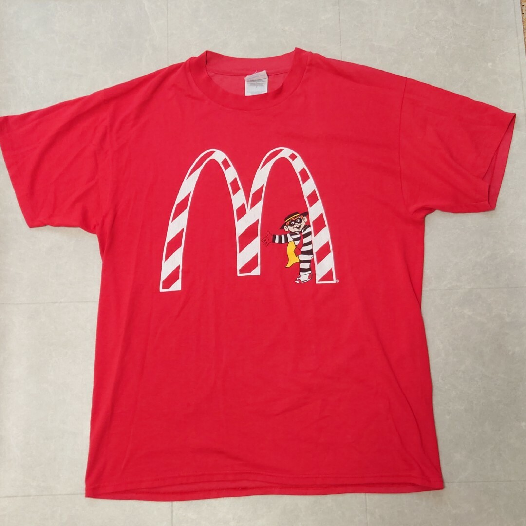 90s Hanes マクドナルド ハンバーグラー Tシャツ シングルステッチ