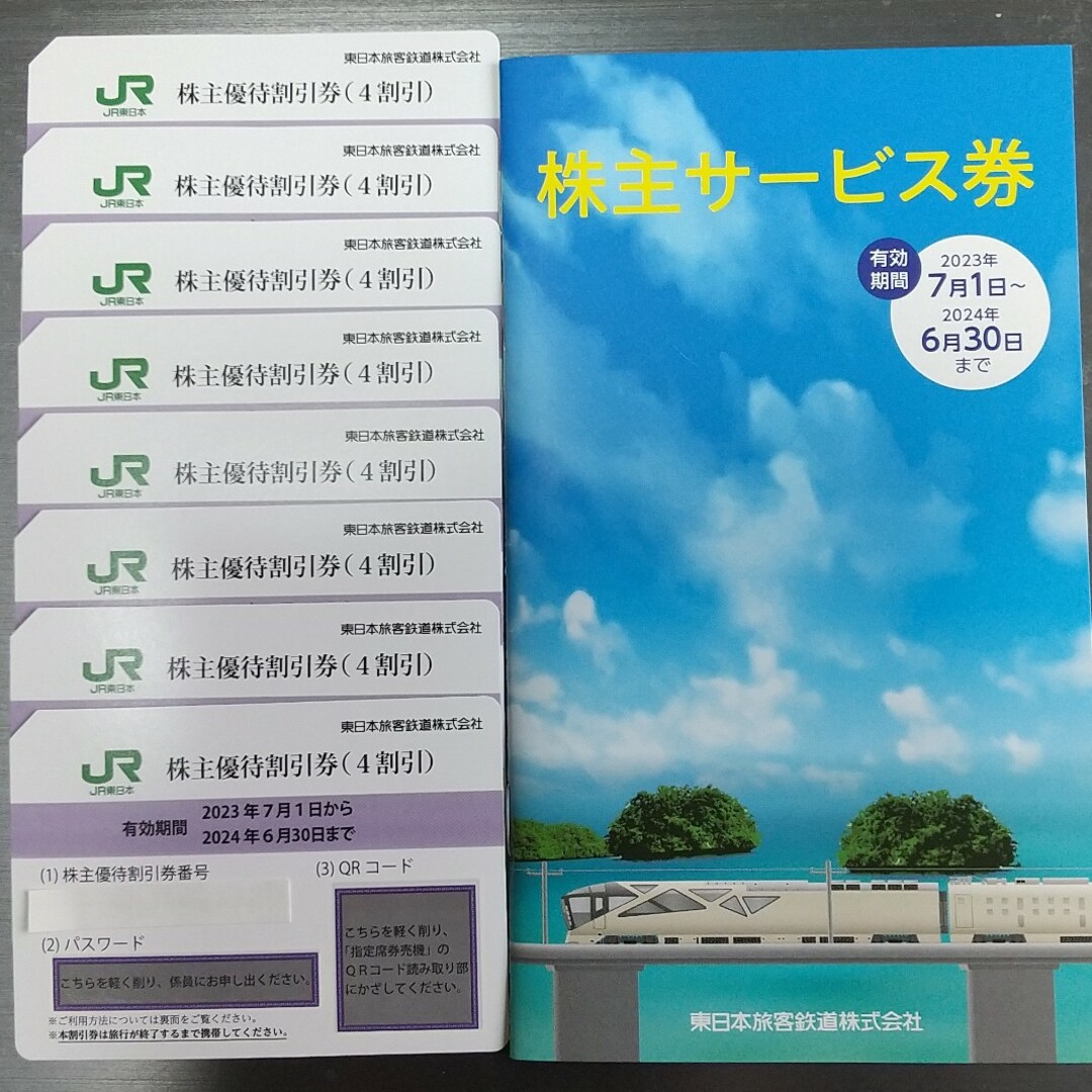 JR東日本株主優待割引券 ８枚(株主サービス券付) | feber.com
