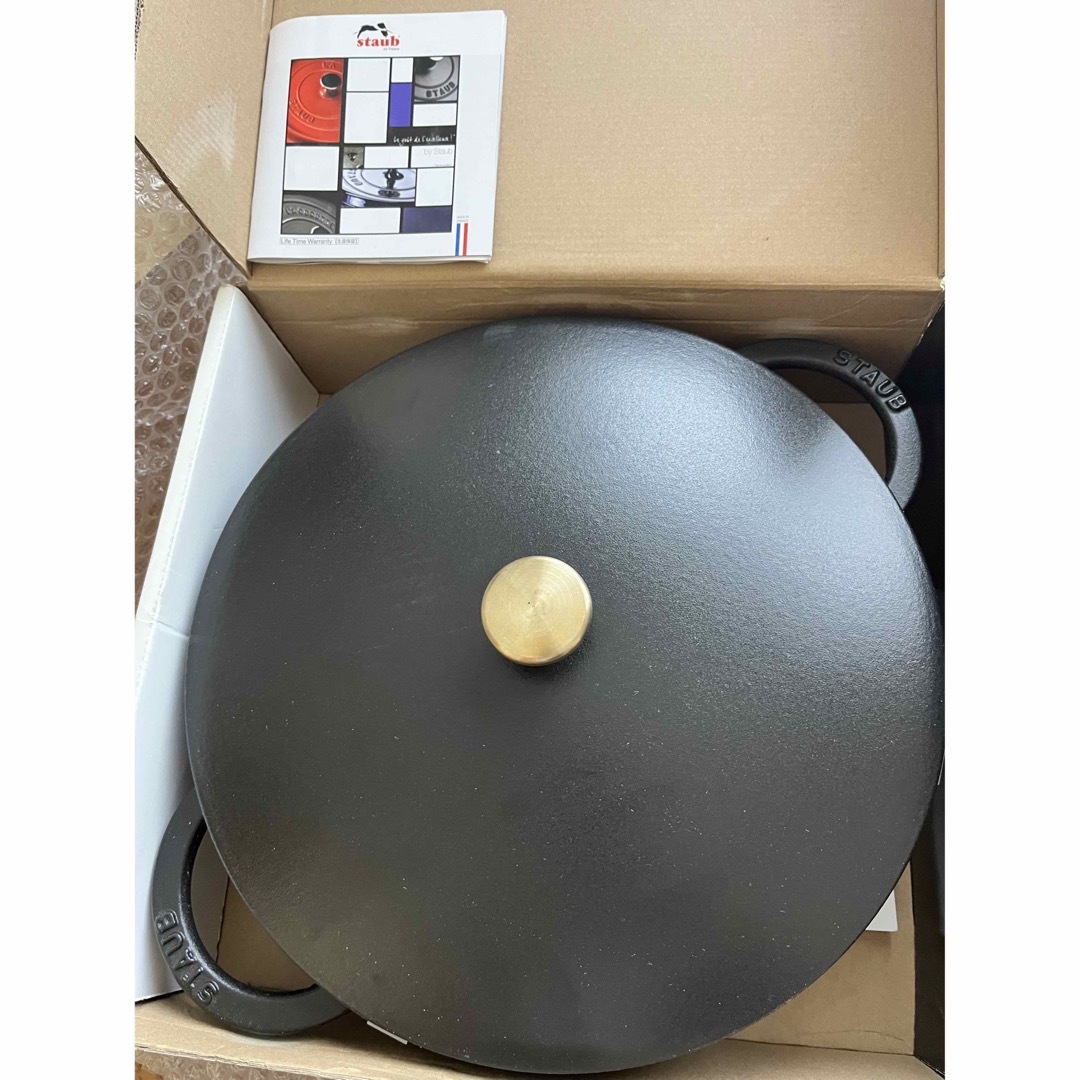 STAUB - staub ストウブ ニダベイユ ソテーパン 28cm 黒の通販 by