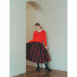 イェッカヴェッカ(YECCA VECCA)の【レッド】メモリーフレアスカート/23AW(ロングスカート)