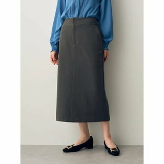 イェッカヴェッカ(YECCA VECCA)の【グレー】ストレッチナロースカート/23AW(ロングスカート)