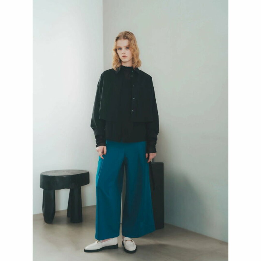 YECCA VECCA(イェッカヴェッカ)の【ブラック】【2点SET】3wayコーディネートセットシャツ/23AW レディースのトップス(シャツ/ブラウス(長袖/七分))の商品写真