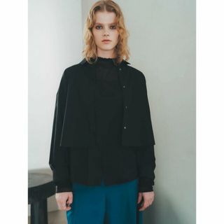 イェッカヴェッカ(YECCA VECCA)の【ブラック】【2点SET】3wayコーディネートセットシャツ/23AW(シャツ/ブラウス(長袖/七分))