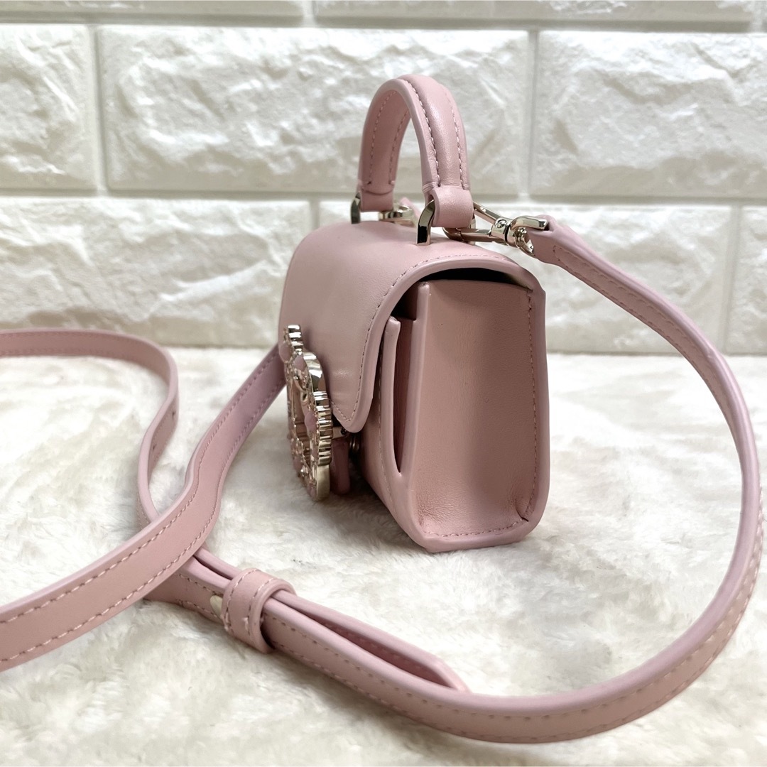 新品 ケイトスペード kate spade ハンドバッグ バックルド スモール トップハンドル クロスボディ ピンク