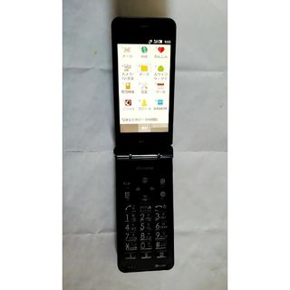 エヌティティドコモ(NTTdocomo)の2678【中古・SIMフリー】ドコモ4GガラホSH-01Jブルーブラック(携帯電話本体)