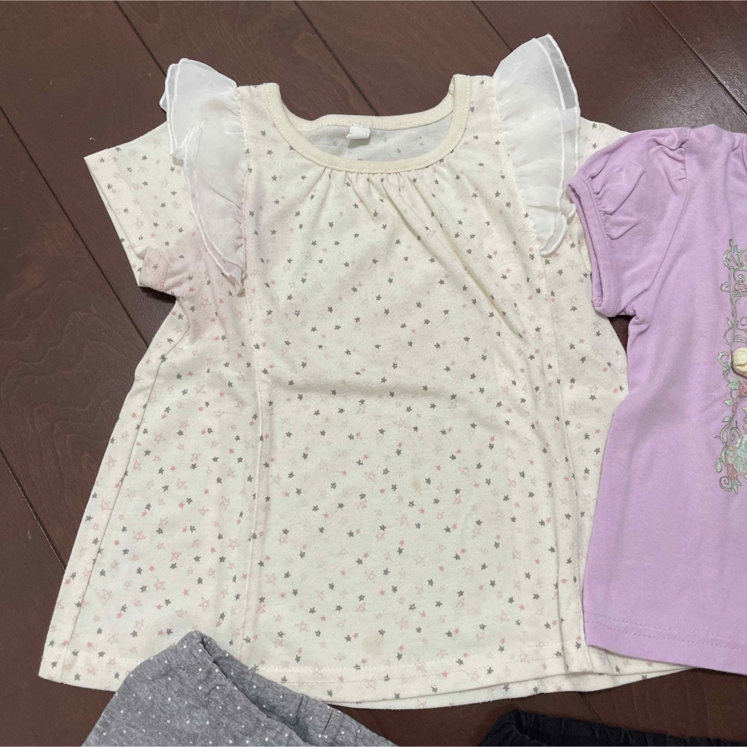 トップス、パンツ 5点セット90 キッズ/ベビー/マタニティのキッズ服女の子用(90cm~)(Tシャツ/カットソー)の商品写真