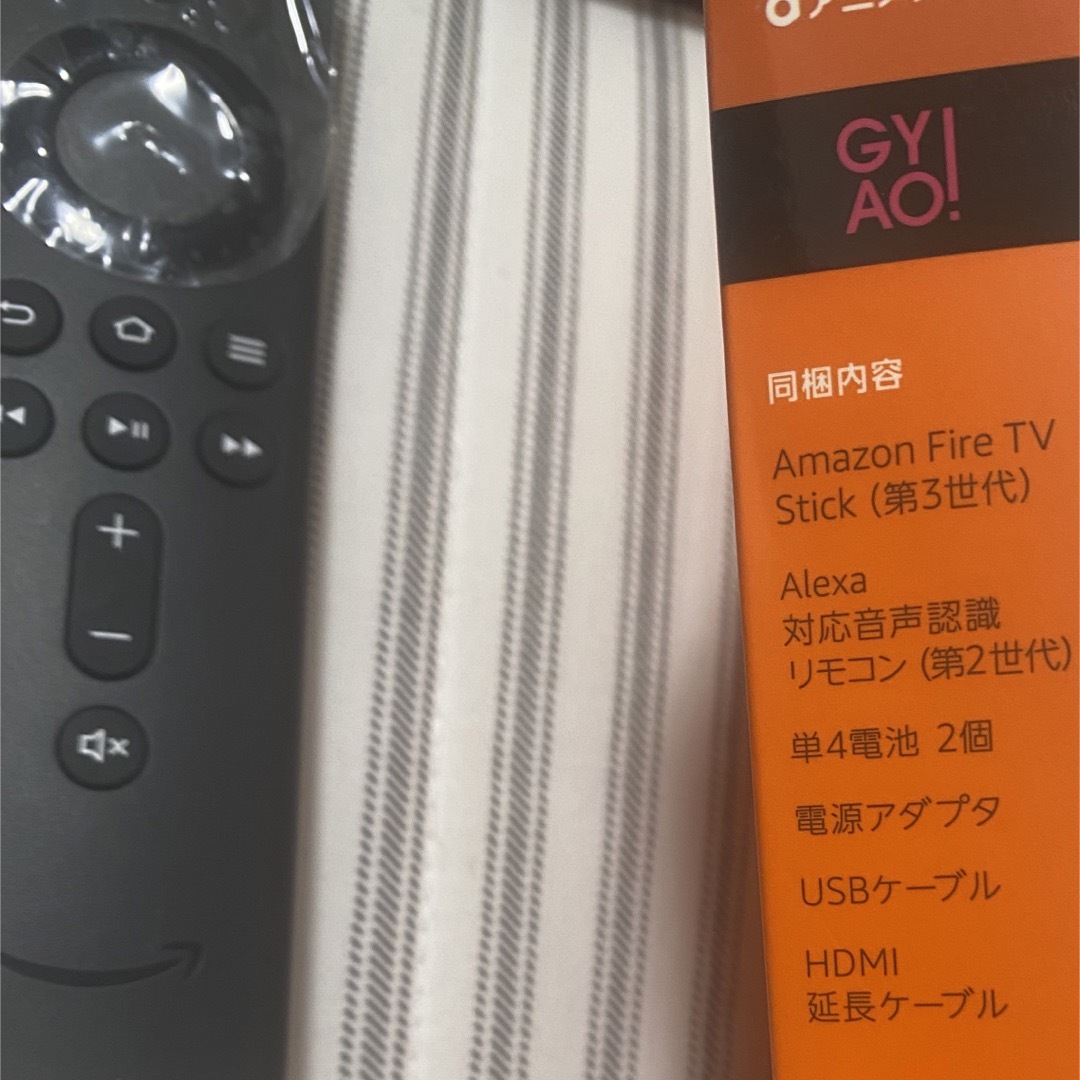 Amazon(アマゾン)のAmazon fire tv stick 第3世代 美品 スマホ/家電/カメラのテレビ/映像機器(映像用ケーブル)の商品写真