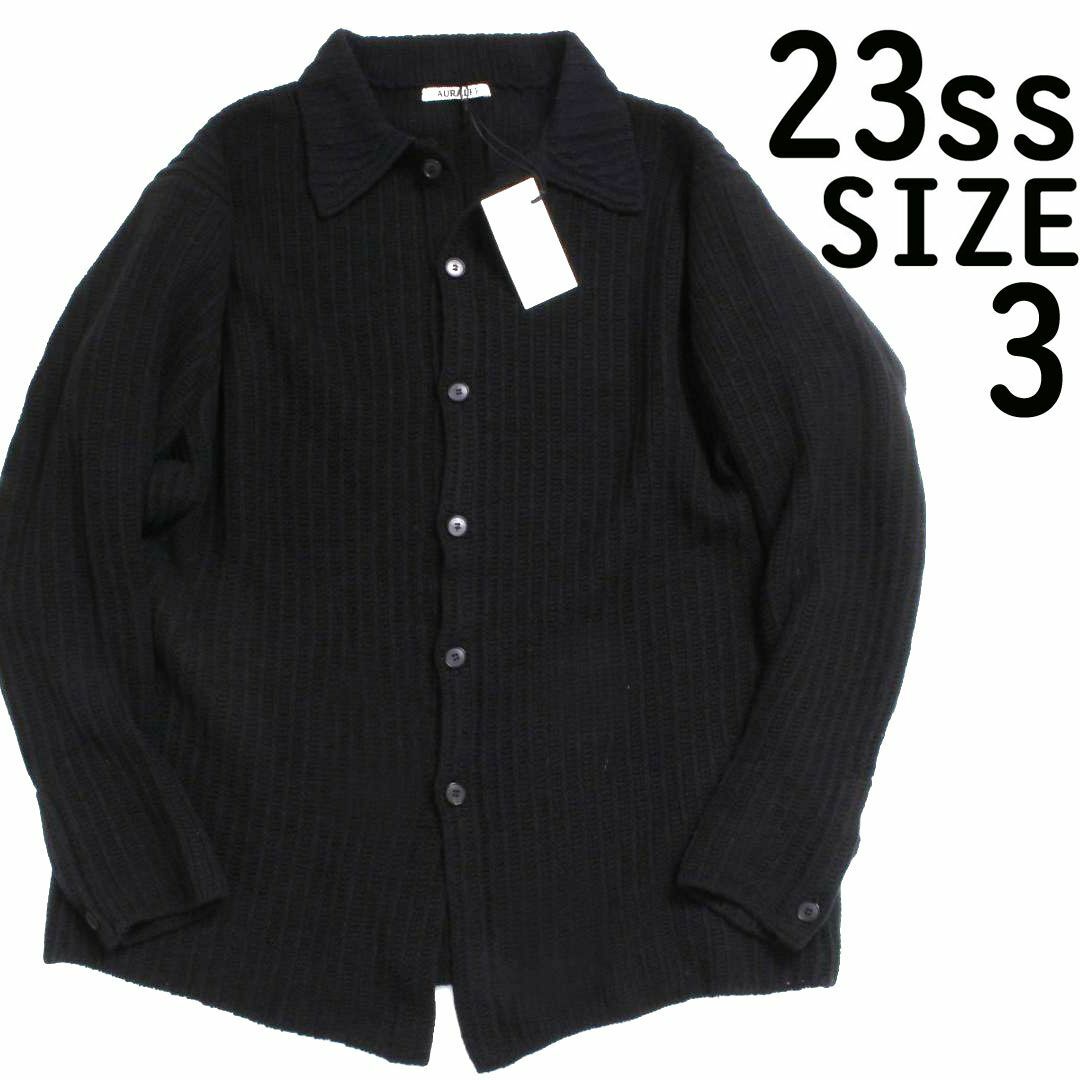 未使用 AURALEE BRUSHED COTTON WOOL RIB KNITトップス