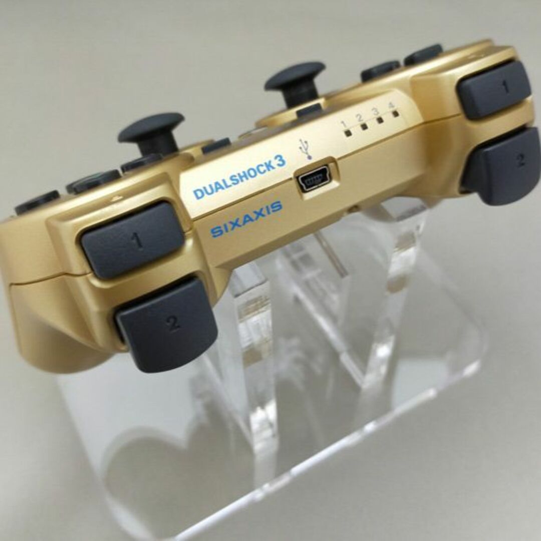【ランクS美品】PS3 コントローラー デュアルショック3 メタリックゴールド エンタメ/ホビーのゲームソフト/ゲーム機本体(その他)の商品写真