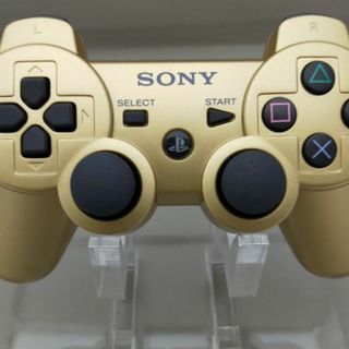 【ランクS美品】PS3 コントローラー デュアルショック3 メタリックゴールド(その他)