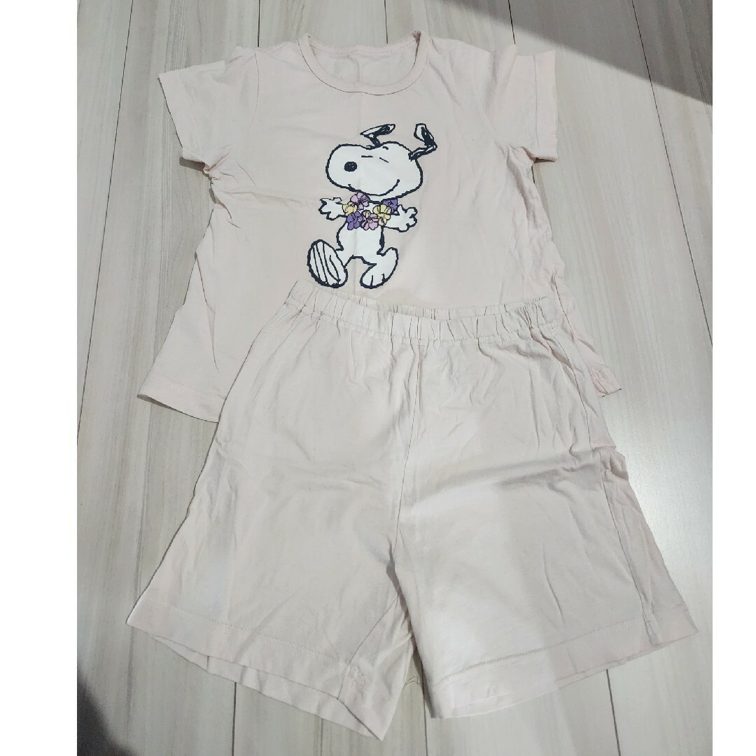 GU(ジーユー)のスヌーピーパジャマ キッズ/ベビー/マタニティのキッズ服女の子用(90cm~)(パジャマ)の商品写真