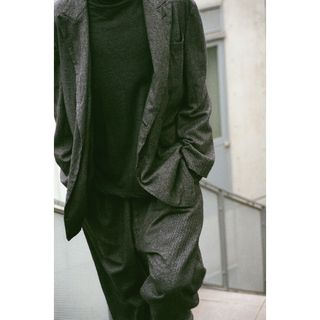 値下げ中　美品comoli  22aw リファインウールセットアップ　ネイビー2